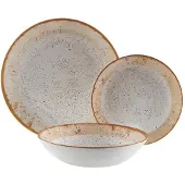 Versa Vaisselle Marron Porcelaine 18 pièces