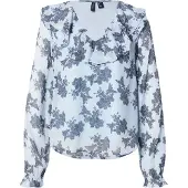 Vero Moda Chemisier 'VMCAMILLE' marine / bleu-gris