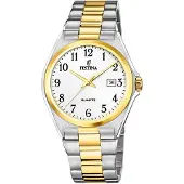 Festina Montre à affichage analogique blanc