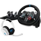 Logitech G29 Driving Force Racing Wheel (PC, PS3, PS4, PS5), Manette, Noir