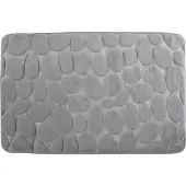 MSV Tapis de bain Microfibre PEBBLE 40x60cm Gris