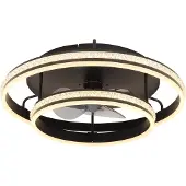 Globo Kendall, Ventilateur, Noir