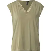 Pieces T-shirt à Manches Courtes Kamala Lace