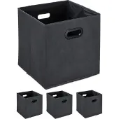 Relaxdays Boîtes pliantes (33 cm, 4x)