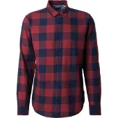 Jack & Jones Chemise bleu foncé / lie de vin