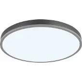 Globo Lampe de plafond à design Doro Ø 60 cm gris argenté