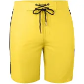 Yeaz Shorts de bain 'Davey' citron / noir / blanc