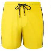 Yeaz Shorts de bain 'Seatbeat' jaune / noir / blanc cassé