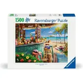 Ravensburger Beach Bar Breezes 12000743 Puzzle 1500 Pieces Multicolore Enfants