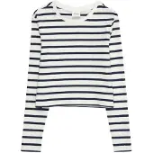 s.Oliver T-Shirt marine / blanc