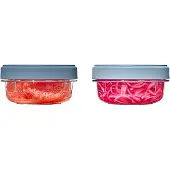 Oxo 2er Set Good Grips Twist & Stack Aufbewahrungsbox, Boîte de conservation, Transparent