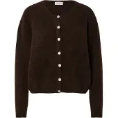 American vintage Cardigan 'VITOW' brun foncé