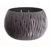 Prosperplast Sandy Decoration Bowl 21.8x37x37 Cm Gris