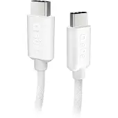 SBS Câble textile USB-C - USB-C avec serre-câble, 1,5 mètre