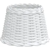 vidaXL Abat-jour blanc Ø30x20 cm osier