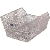 Basil Cento Flower 19l Rear Basket Argenté