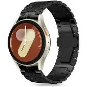 Tech-Protect Ligne en acier inoxydable Strap for Samsung Galaxy Watch 4 / 5 / 5 PRO / 6 / 7 / FE - Black (20 mm, Acier inoxydable), Sangles de montre, Noir
