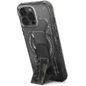 Skinarma case Helio iPhone 16 Pro Max 6.9" Magnetic Charging + Grip Stand black (Apple iPhone 16 Pro Max), Coque pour téléphone portable, Noir