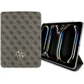 GUESS 4G Big Logo Magnetic Case für Apple iPad Pro 11 (2024) - brown (Apple iPad Pro 11 2024, Apple iPad Pro 11 2025), Étui pour tablette, Marron