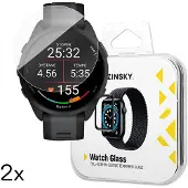 Wozinsky 2x Full Glue Garmin Forerunner 165, Film de protection pour smartwatch, Transparent