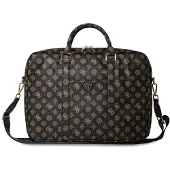 GUESS Bag 4G Peony Front Pocket Zipper Triangle Logo 16" black (16"), Sac pour notebook, Noir