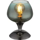 Globo Lampe de table en bronze Maxy avec verre vert Ø 15cm
