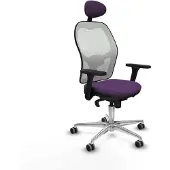 Piqueras Y Crespo Chaise de bureau avec appui-tête 3D086G1 Lila