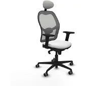 Piqueras Y Crespo Chaise de bureau avec appui-tête 2D036G1 Blanc