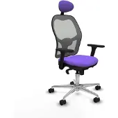 Piqueras Y Crespo Chaise de bureau avec appui-tête 3D086N1 Lila