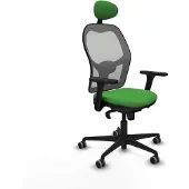 Piqueras Y Crespo Chaise de bureau avec appui-tête 3D036G1 vert
