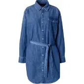 G-Star Robe-Chemise Belted - Bleu foncé - Femmes