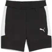 Puma Garçons, Bas de sport, teamEVOSTRIPE Short Jr (116), Blanc, Argent, Noir
