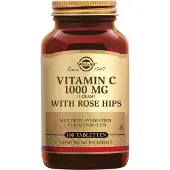 Solgar Vitamine C 1000mg avec Rose Hips - Défenses Immunitaires - 100 comprimés 100 pc(s) Comprimé(S)