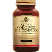 Solgar Super Cod Liver Oil Complex | Huile de foie de morue 60 pc(s) Capsule(S)