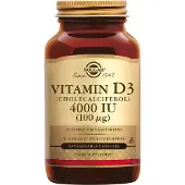 Solgar Vitamine D3 (Cholecalciferol) 4000 IU 100 mcg 60 Capsules Végétales