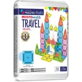 Magna-Tiles MicroMAGS Travel Deluxe, jeu de construction, 3 ans, plastique, 110 pièces