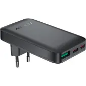 Acefast A100 65W Gan 2 Usb-C+ Usb-A Chargeur ultra-mince - Noir