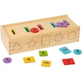 Bigjigs Sortierbox aus Holz, 27-tlg.