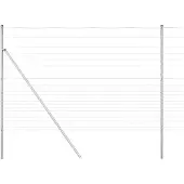 vidaXL Clôture en fil d'acier galvanisé, soudée, 25 x 1,6 m