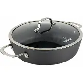 Eaziglide Neverstick3 - marmite basse avec couvercle 28 cm