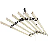 Monster Séchoir de plafond en bois - noir - 2.4m