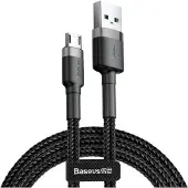 Baseus Cable Usb Do Micro Usb Cafule 2.4A 1M (Szaro-Czarny)