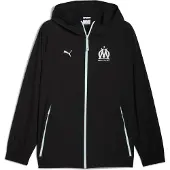 Puma Olympic Marseille Homme - Vestes Zippees, Noir - Taille XL - Poly Woven