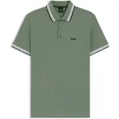BOSS pour homme. 50469055 Polo Paddy vert (M), Casuel, Coton, Manche courte