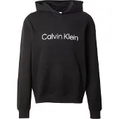 Calvin Klein Sweat-shirt 'Logo' noir / blanc