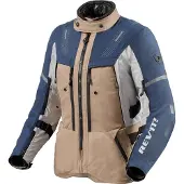 REV'IT! Revit Sand 5 H2O blouson textile moto étanche pour femme, bleu/beige, 46