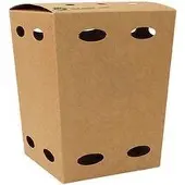 Papstar 87263 Récipient alimentaire jetable Carton, Contenant à usage unique, Marron