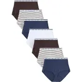 Next Slip bleu foncé / marron / gris chiné / blanc