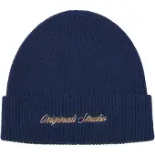 Jack & Jones Bonnet 'JACNORREBRO' bleu marine / or