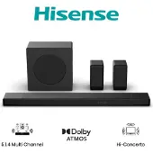 Hisense AX5140Q haut-parleur soundbar Noir 5.1.4 canaux 600 W